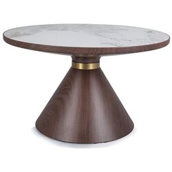 Masa pentru reviste Signal Napa A FI70 (White/Brown/Gold) Thumb