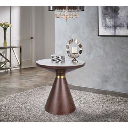 Журнальный столик Signal Napa B FI50 (White/Brown/Gold) Thumb