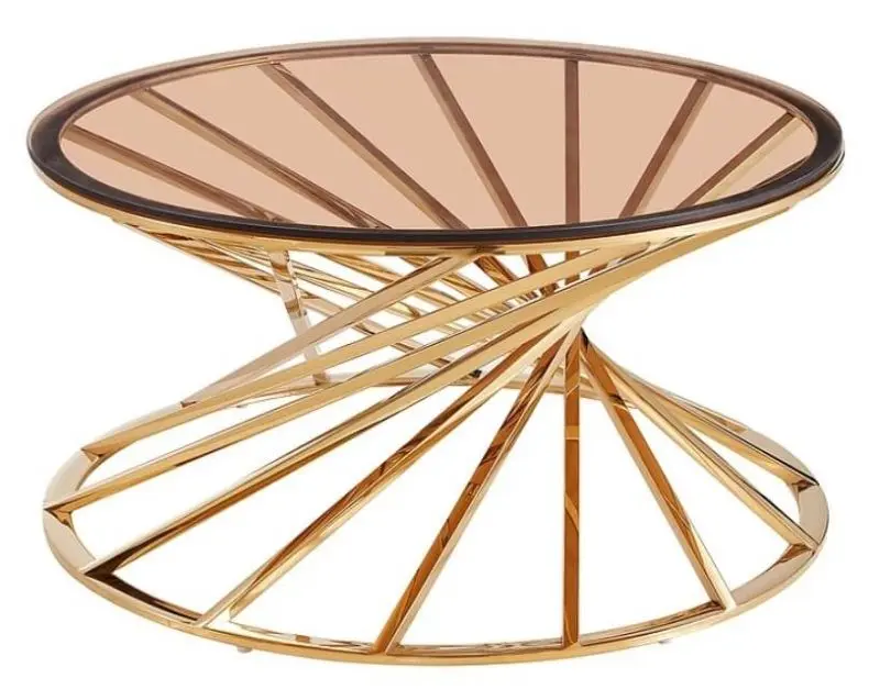 Журнальный столик Signal Ottavia A (Smoky Amber/Golden)
