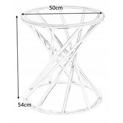Журнальный столик Signal Ottavia B (Smoky Amber/Golden) Thumb