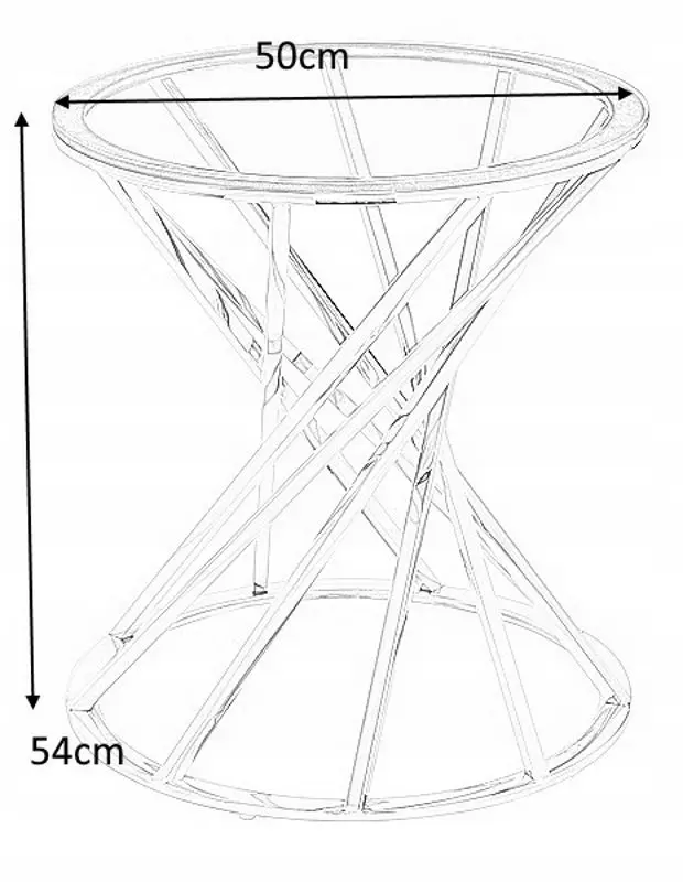 Журнальный столик Signal Ottavia B (Smoky Amber/Golden) - 2