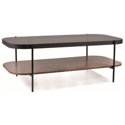 Masa pentru reviste Signal Prima A (Walnut/Amber/Black) Thumb