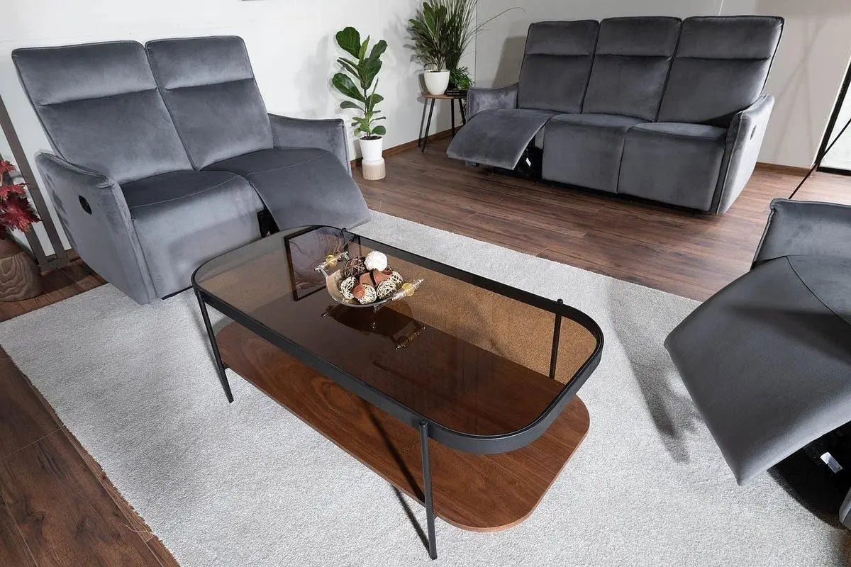 Masa pentru reviste Signal Prima A (Walnut/Amber/Black)