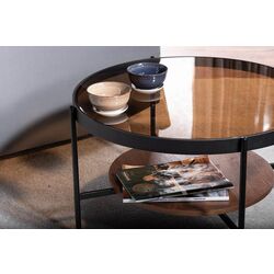 Masa pentru reviste Signal Prima B (Walnut/Amber/Black) Thumb