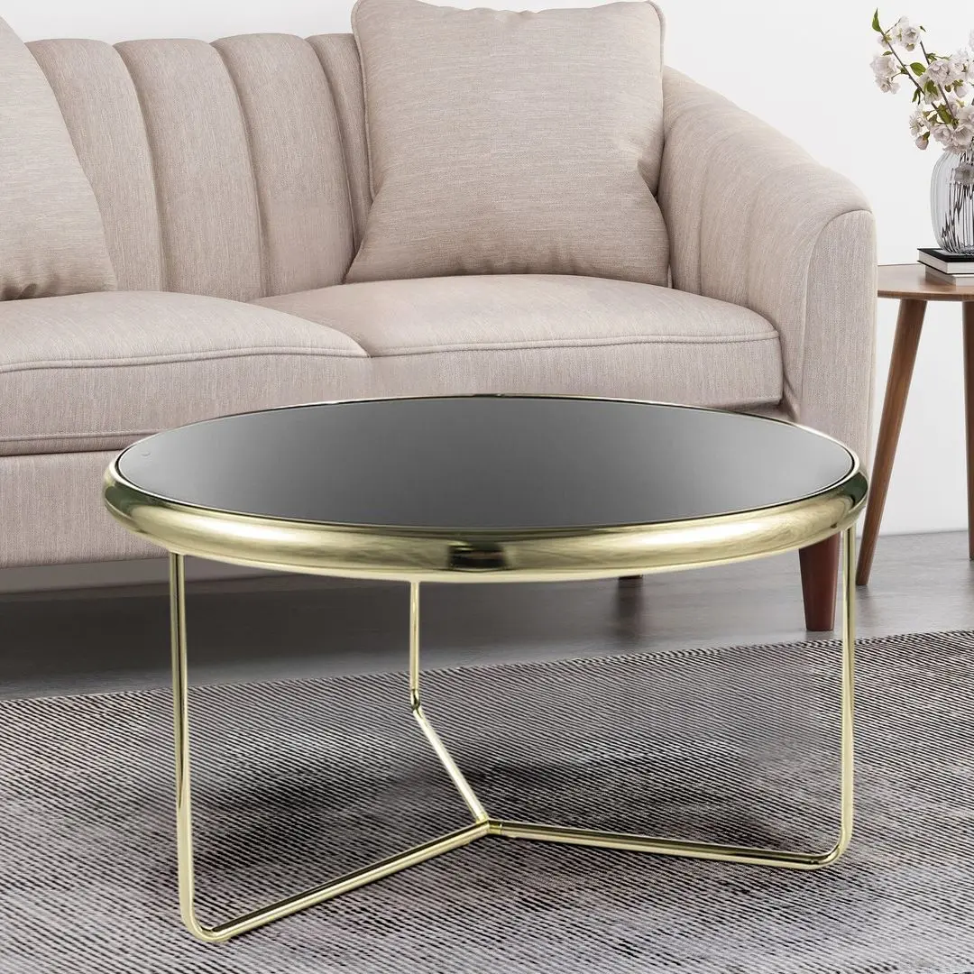 Masa pentru reviste Signal Scarlet (Black/Gold)