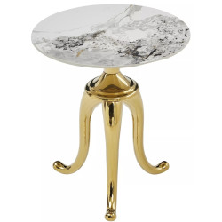 Masa pentru reviste Signal Snake (White Marble/Gold) Thumb