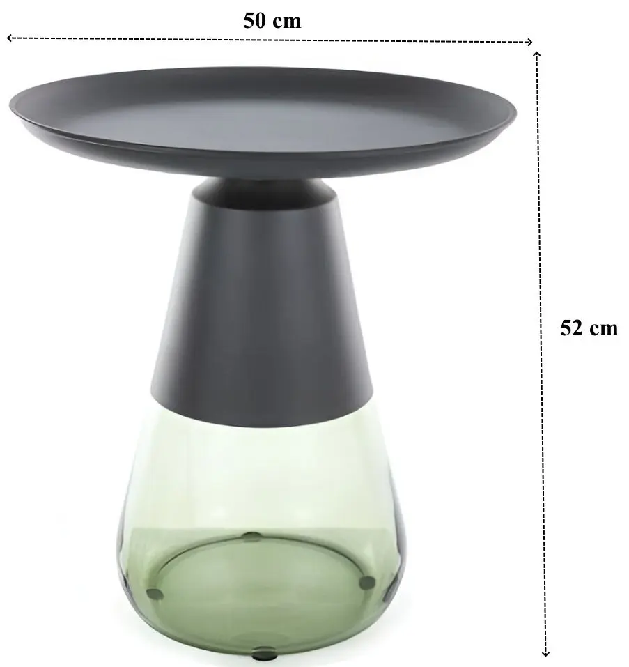 Журнальный столик Signal Tiffany A (Black/Green)