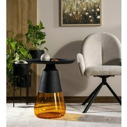 Журнальный столик Signal Tiffany A (Black Matt/Orange)