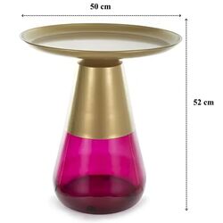 Masa pentru reviste Signal Tiffany A (Gold/Purple) Thumb