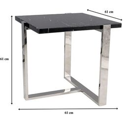 Журнальный столик Signal Vela B (Black Marble/Silver) Thumb