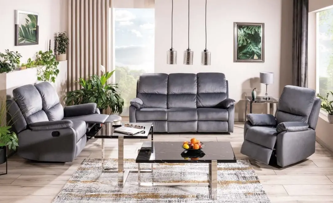 Журнальный столик Signal Vela B (Black Marble/Silver) - 3