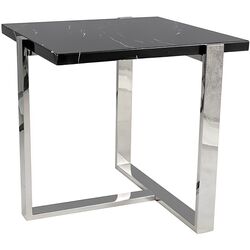 Журнальный столик Signal Vela B (Black Marble/Silver)