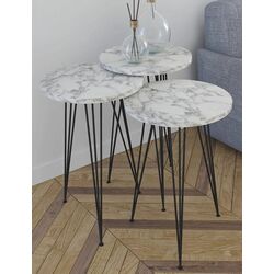 Набор журнальных столиков Studio Casa Mally Ay&Home (Marble/Black) Thumb