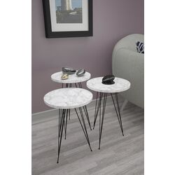 Набор журнальных столиков Studio Casa Mally Ay&Home (Marble/Black)