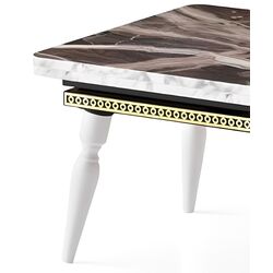 Журнальный столик-трансформер Studio Casa Smart Living Coffee & Dining (Marble/White) Thumb
