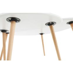 Set mese pentru reviste Tempo Kondela Folko New (White/Beech) Thumb