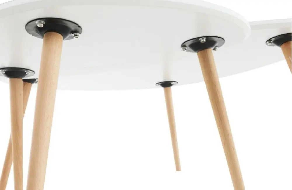 Set mese pentru reviste Tempo Kondela Folko New (White/Beech)