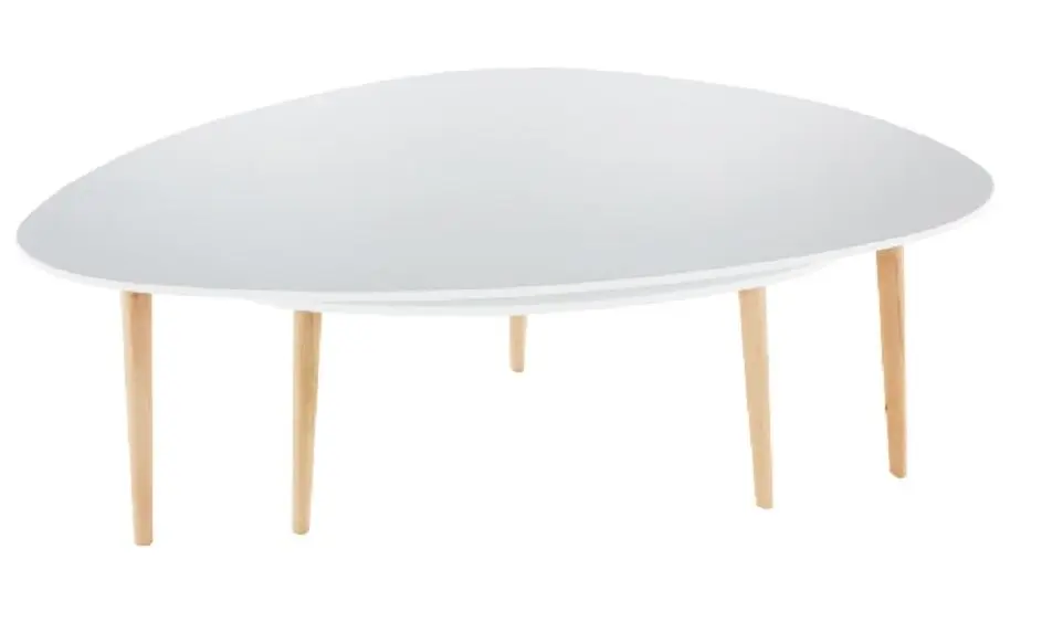 Set mese pentru reviste Tempo Kondela Folko New (White/Beech)