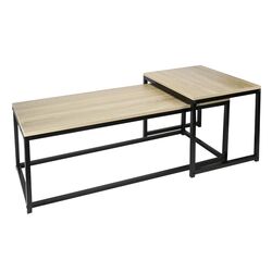 Set mese pentru reviste Tempo Kondela Kastler New Typ 2 (Sonoma Oak/Black)