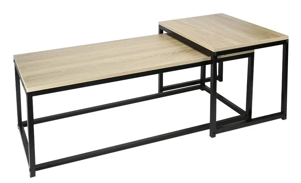 Set mese pentru reviste Tempo Kondela Kastler New Typ 2 (Sonoma Oak/Black)