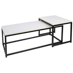 Set mese pentru reviste Tempo Kondela Kastler New Typ 2 (White Matt/Black)