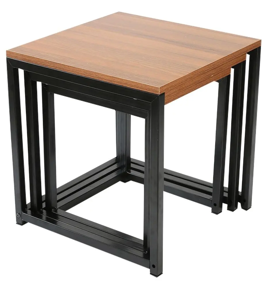 Set mese pentru reviste Tempo Kondela Kastler New Typ 3 (Walnut/Black)