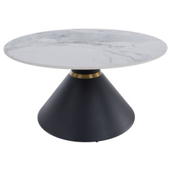 Set masute de cafea Tempo Kondela Mabuz NEW (White Marble/Black) Thumb