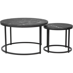 Set masute pentru reviste Tempo Kondela Cirko (Dark Gray/Black) Thumb