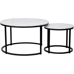 Set masute pentru reviste Tempo Kondela Cirko (White/Black) Thumb