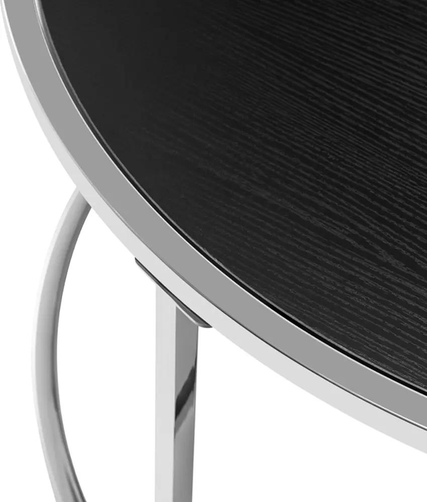 Set masute pentru reviste Tempo Kondela Donovan 2 New (Silver/Black)