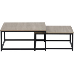 Set masute pentru reviste Tempo Kondela Kastler 2 New Typ 1 (Sonoma Oak/Black) Thumb