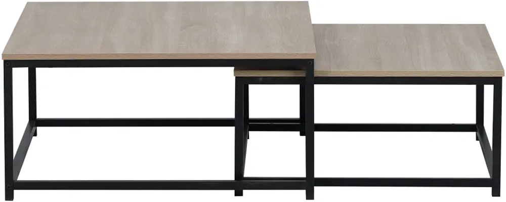 Set masute pentru reviste Tempo Kondela Kastler 2 New Typ 1 (Sonoma Oak/Black) - 3