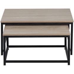 Set masute pentru reviste Tempo Kondela Kastler 2 New Typ 1 (Sonoma Oak/Black) Thumb