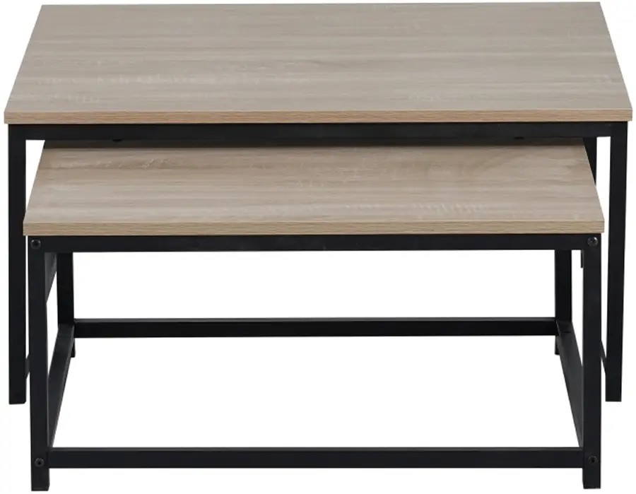 Set masute pentru reviste Tempo Kondela Kastler 2 New Typ 1 (Sonoma Oak/Black) - 4