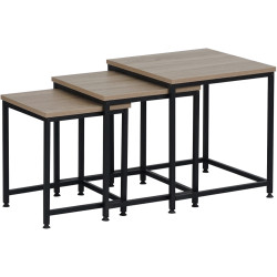 Set masute pentru reviste Tempo Kondela Kastler 2 New Typ 3 (Sonoma Oak/Black) Thumb