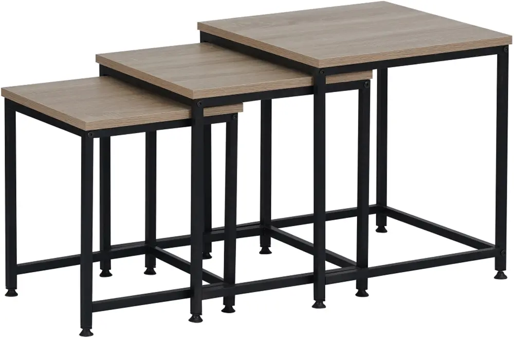 Set masute pentru reviste Tempo Kondela Kastler 2 New Typ 3 (Sonoma Oak/Black)