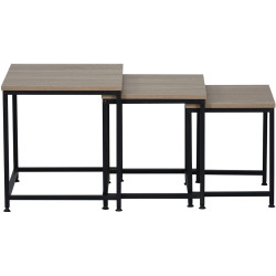 Set masute pentru reviste Tempo Kondela Kastler 2 New Typ 3 (Sonoma Oak/Black) Thumb