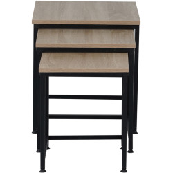 Set masute pentru reviste Tempo Kondela Kastler 2 New Typ 3 (Sonoma Oak/Black) Thumb