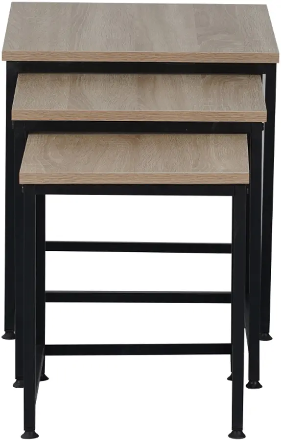 Set masute pentru reviste Tempo Kondela Kastler 2 New Typ 3 (Sonoma Oak/Black)