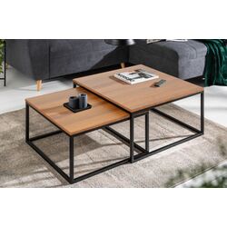 Set mese pentru reviste Tempo Kondela Kastler Typ 1 (Walnut/Black)