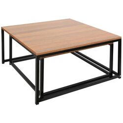 Set mese pentru reviste Tempo Kondela Kastler Typ 1 (Walnut/Black) Thumb