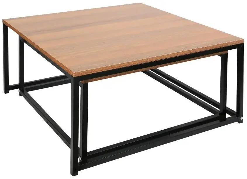 Set mese pentru reviste Tempo Kondela Kastler Typ 1 (Walnut/Black)