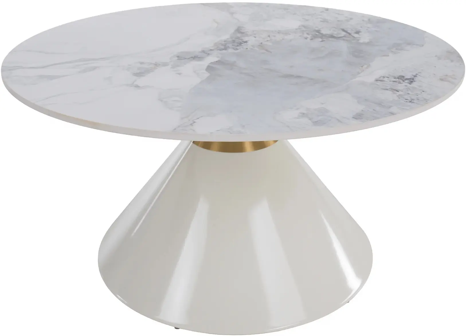 Set masute pentru reviste Tempo Kondela Mabuz New (White Marble/White) - 3
