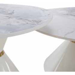 Set masute pentru reviste Tempo Kondela Mabuz New (White Marble/White) Thumb