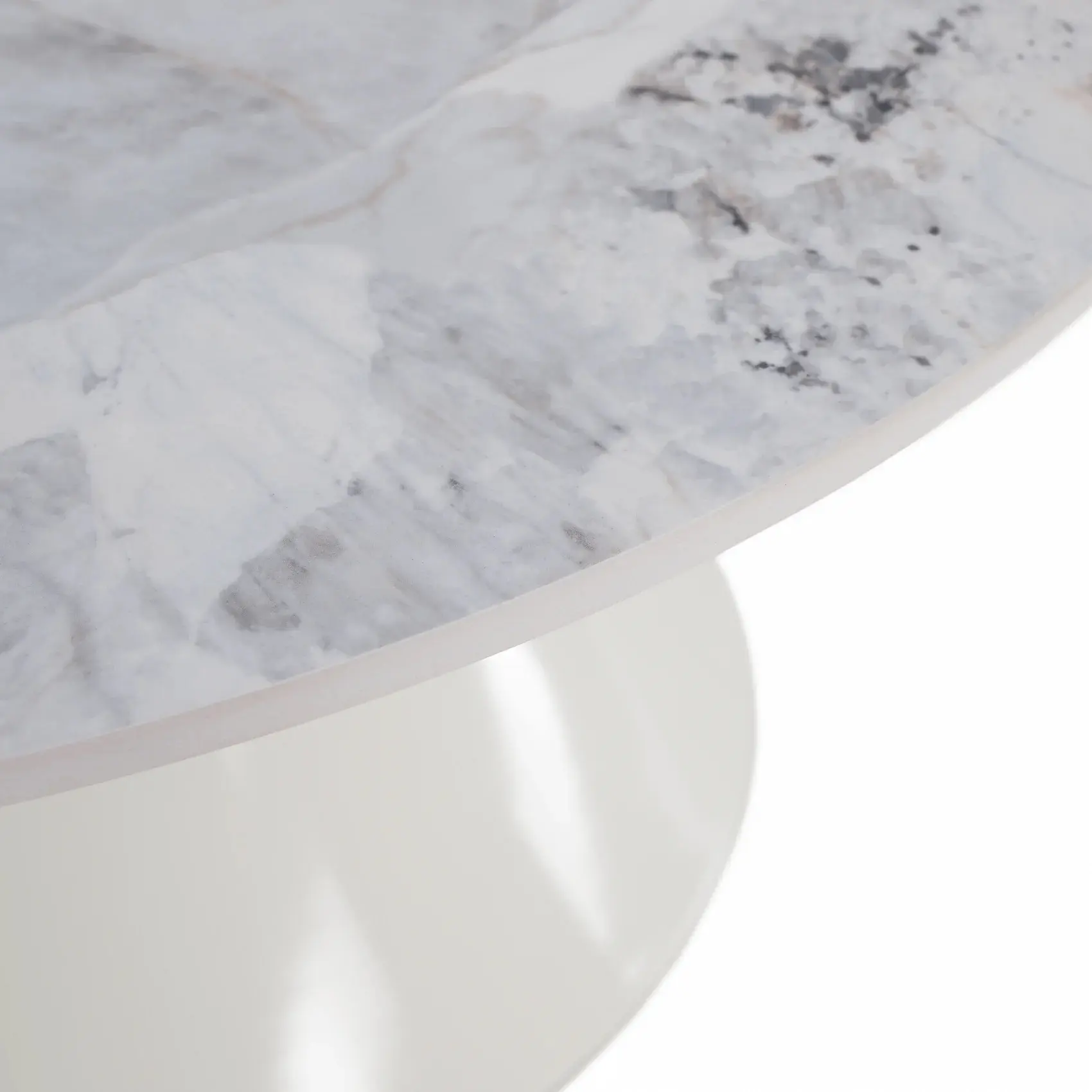 Set masute pentru reviste Tempo Kondela Mabuz New (White Marble/White) - 5