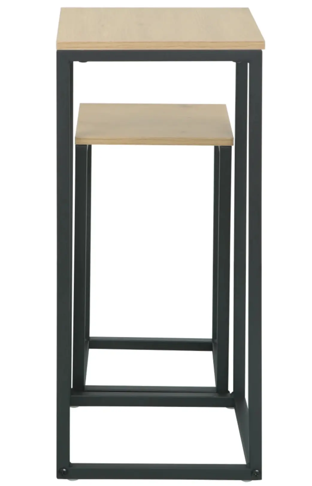 Set masute pentru reviste Tempo Kondela Tolsos (Oak/Black) - 3