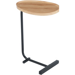 Masa pentru reviste Tempo Kondela Abery (Oak/Black) Thumb