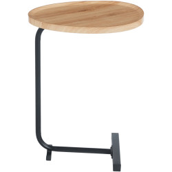 Masa pentru reviste Tempo Kondela Abery (Oak/Black) Thumb