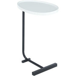 Masa pentru reviste Tempo Kondela Abery (White/Black) Thumb