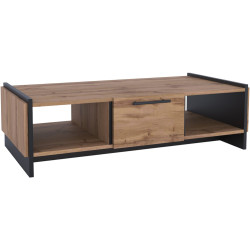 Masa pentru reviste Tempo Kondela Amoni 1S (Wotan Oak/Black) Thumb